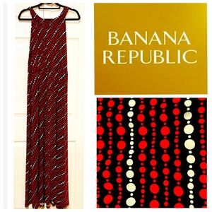 Banana Republic, Sleeveless, Abstract Patterned Long Maxi Dress